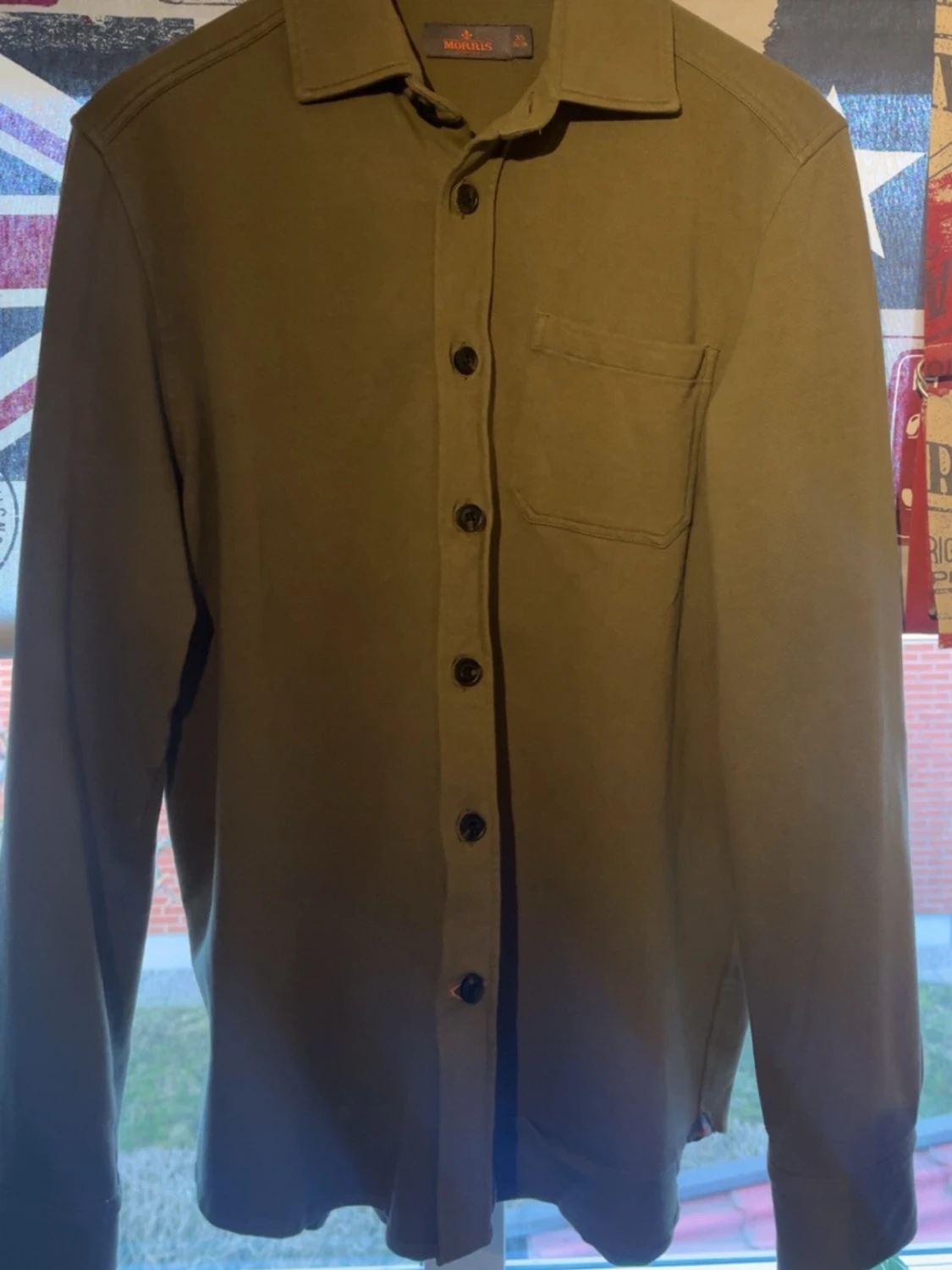 Olivgrön overshirt från Morris - 1