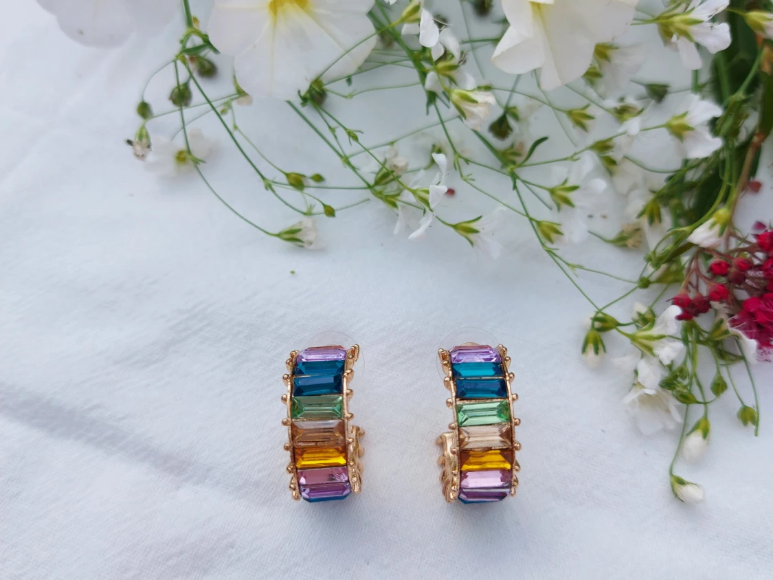 Färgglada örhängen  - 1