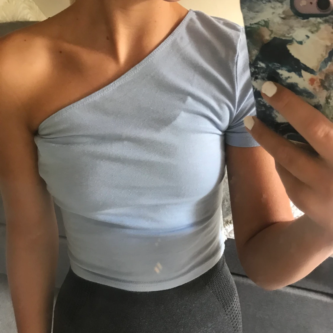 One shoulder-topp shein 