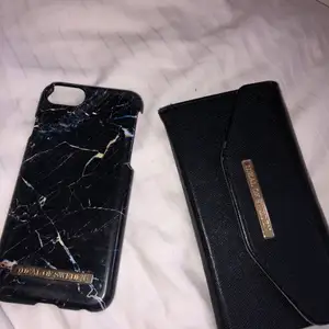 Säljer dessa två skal ifrån ideal of sweden för IPhone 7/8/SE då jag skaffat ny mobil, marmor skalet har fler skråmor och är därför mycket billigare