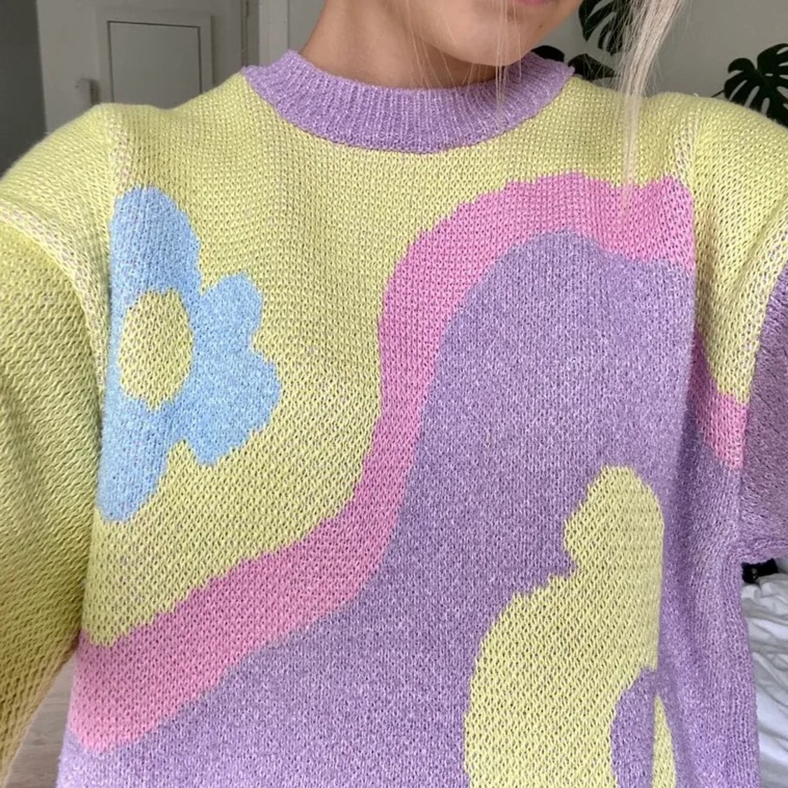 Zara stickad tröja, S