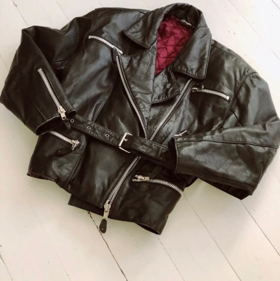 Sjukt snygg vintage skinnjacka  - 91