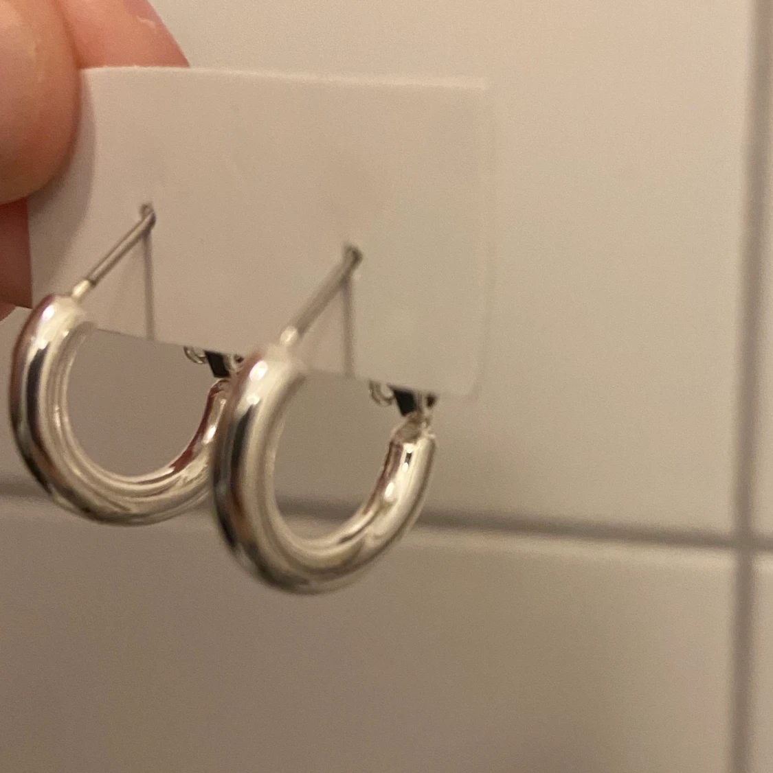 Silver ringar från glitter