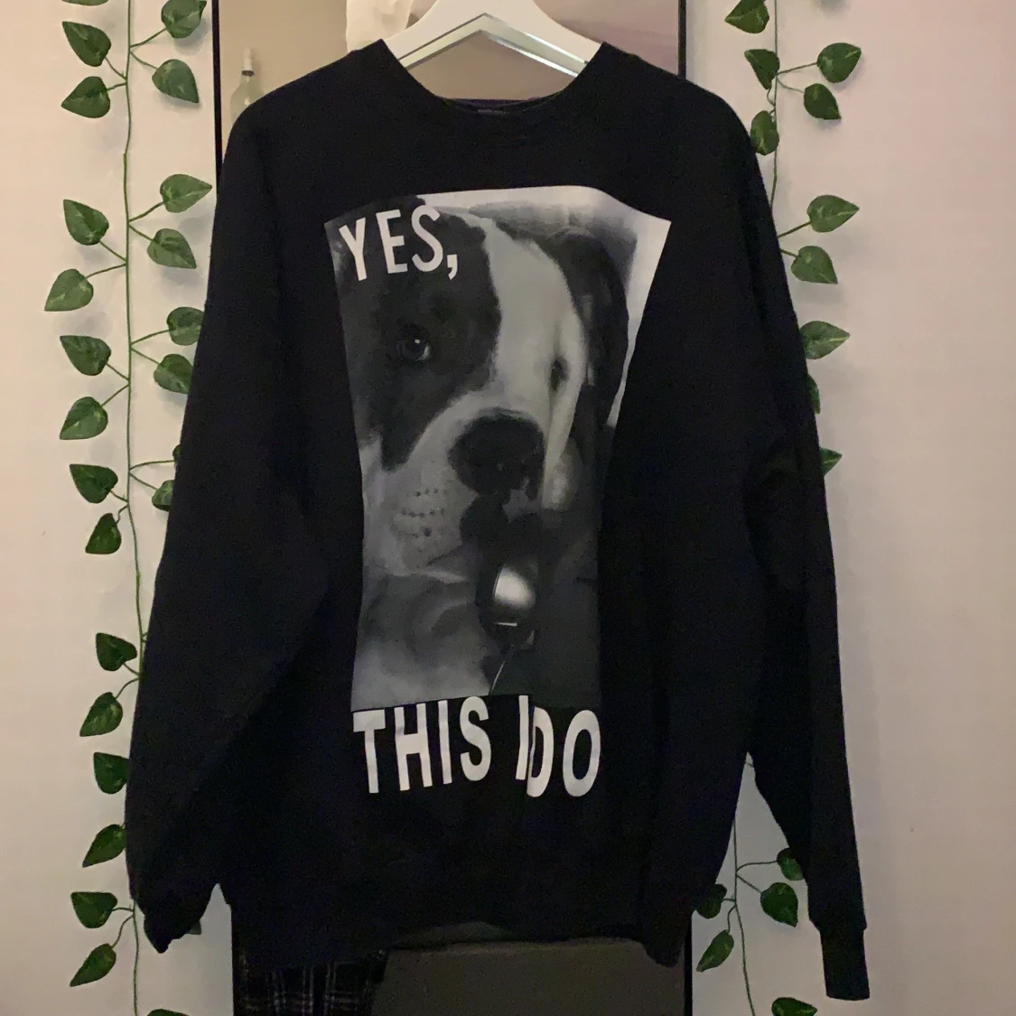 Sweatshirt med tryck