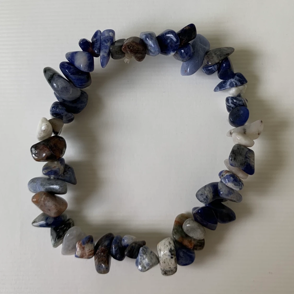 Superfint armband med blå stenar - 90