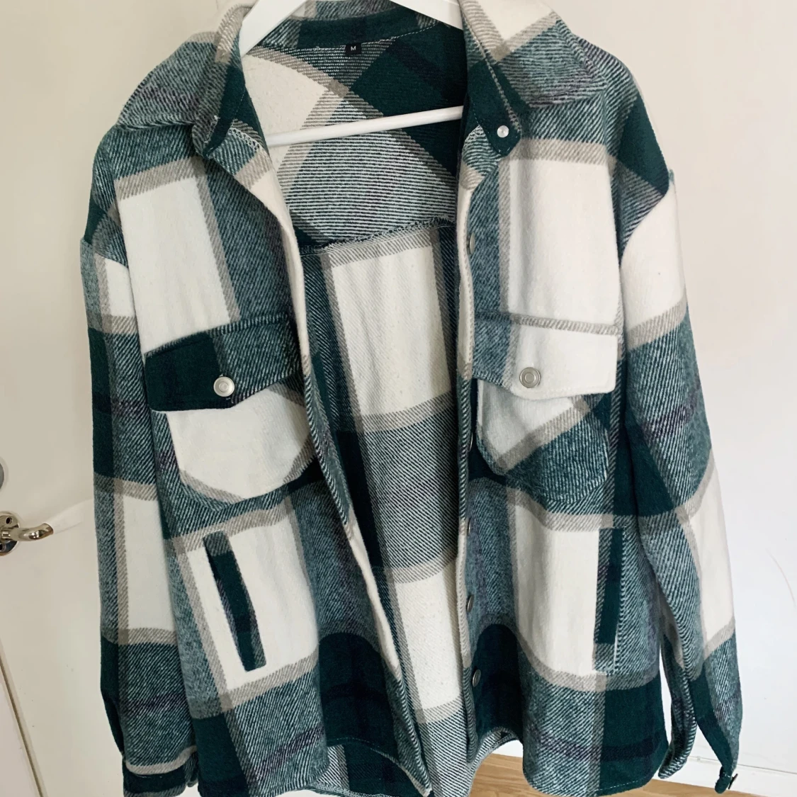 Grön rutig jacka från Shein