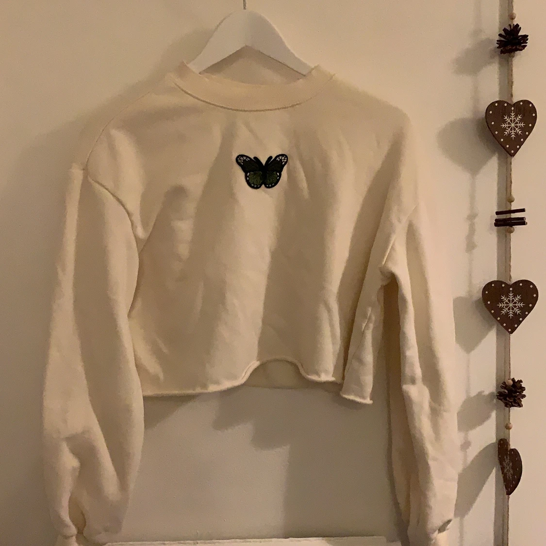 Croptop med fjäril