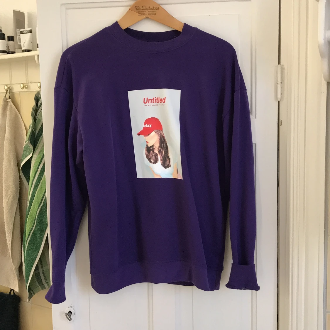 Sweatshirt jerseytröja Bershka S