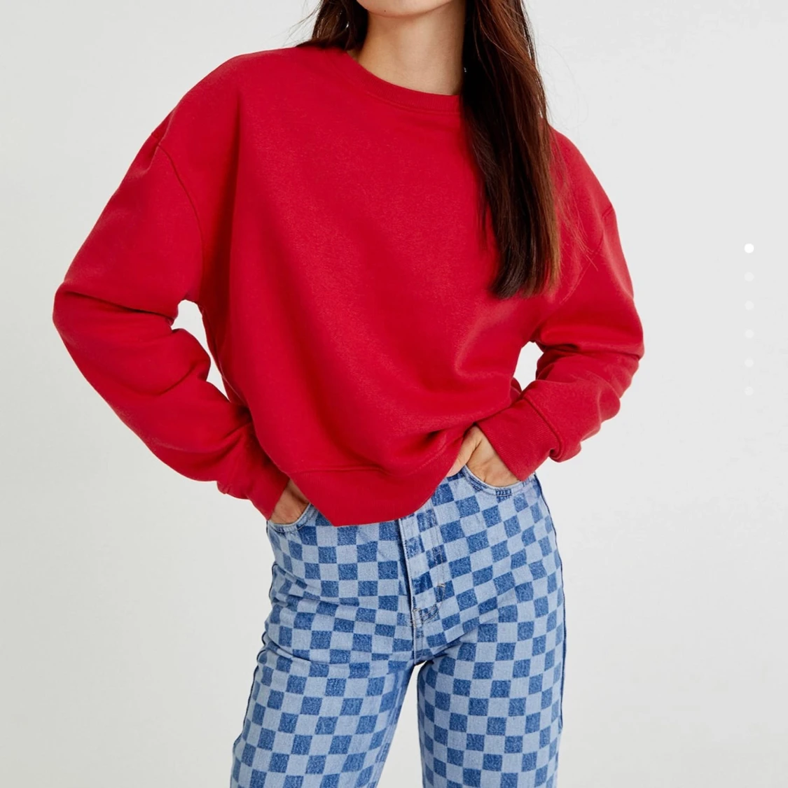 Röd sweatshirt  - 90