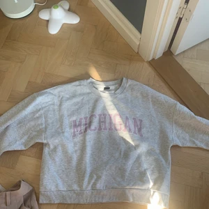 Hoodie  - Säljer min tjock tröja från Gina tricot med rosa tryck ! Använd några gånger men den är i ny skick !! Väldigt fin 