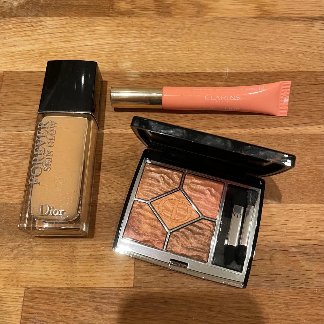 Paket med smink Dior Clarins ögonskugga