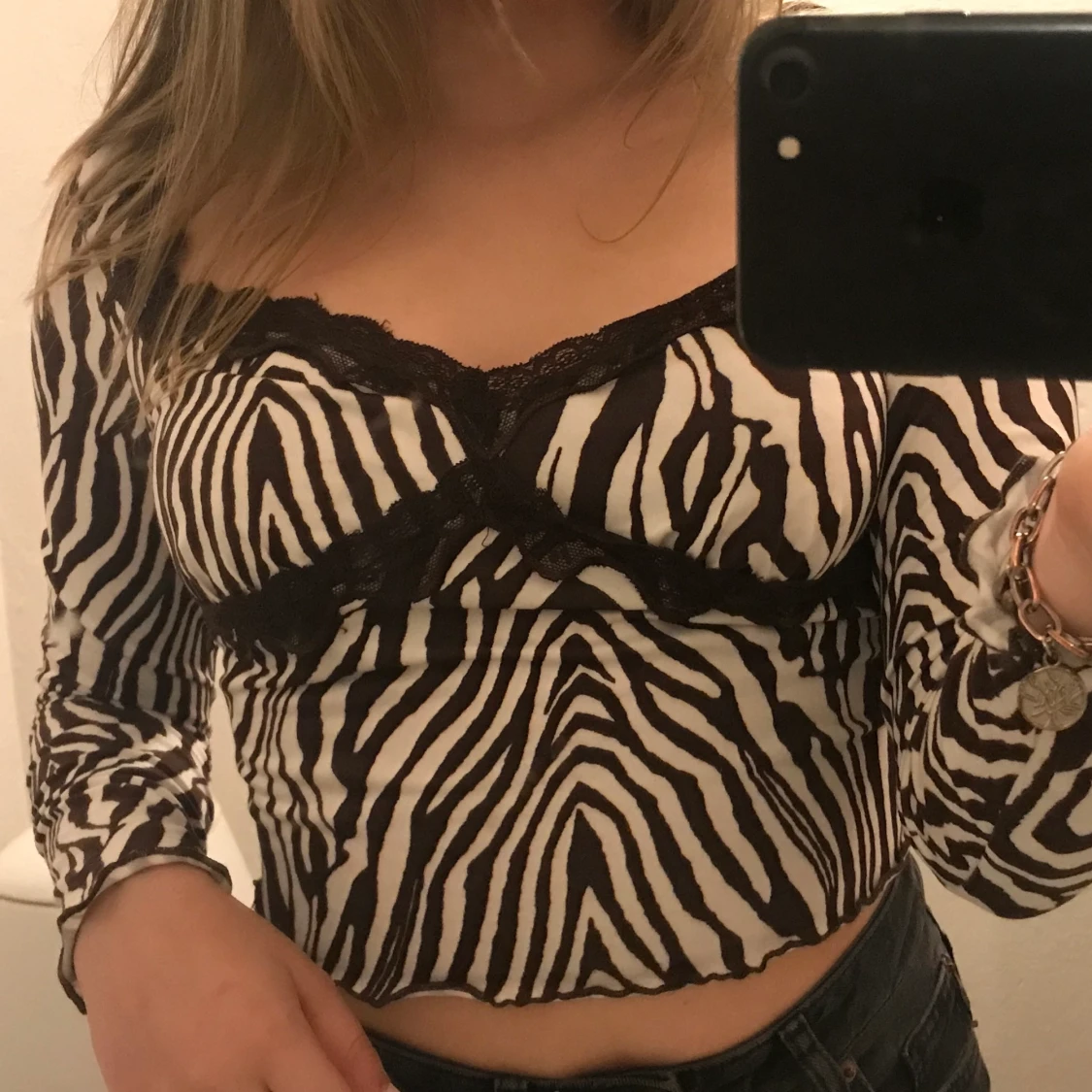 Tröja med zebra mönster - 90