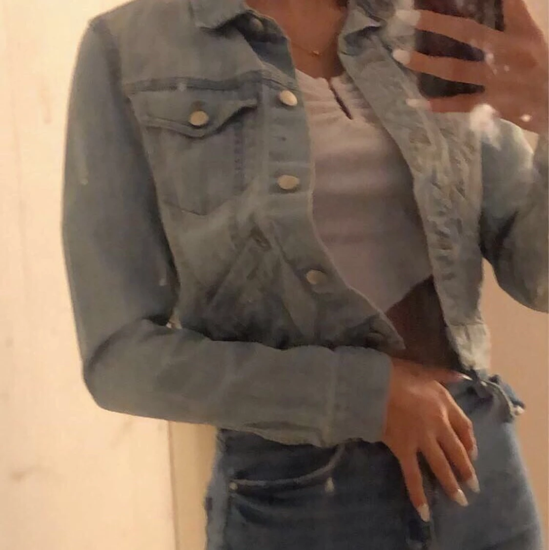 Jeans jacka storlek xs