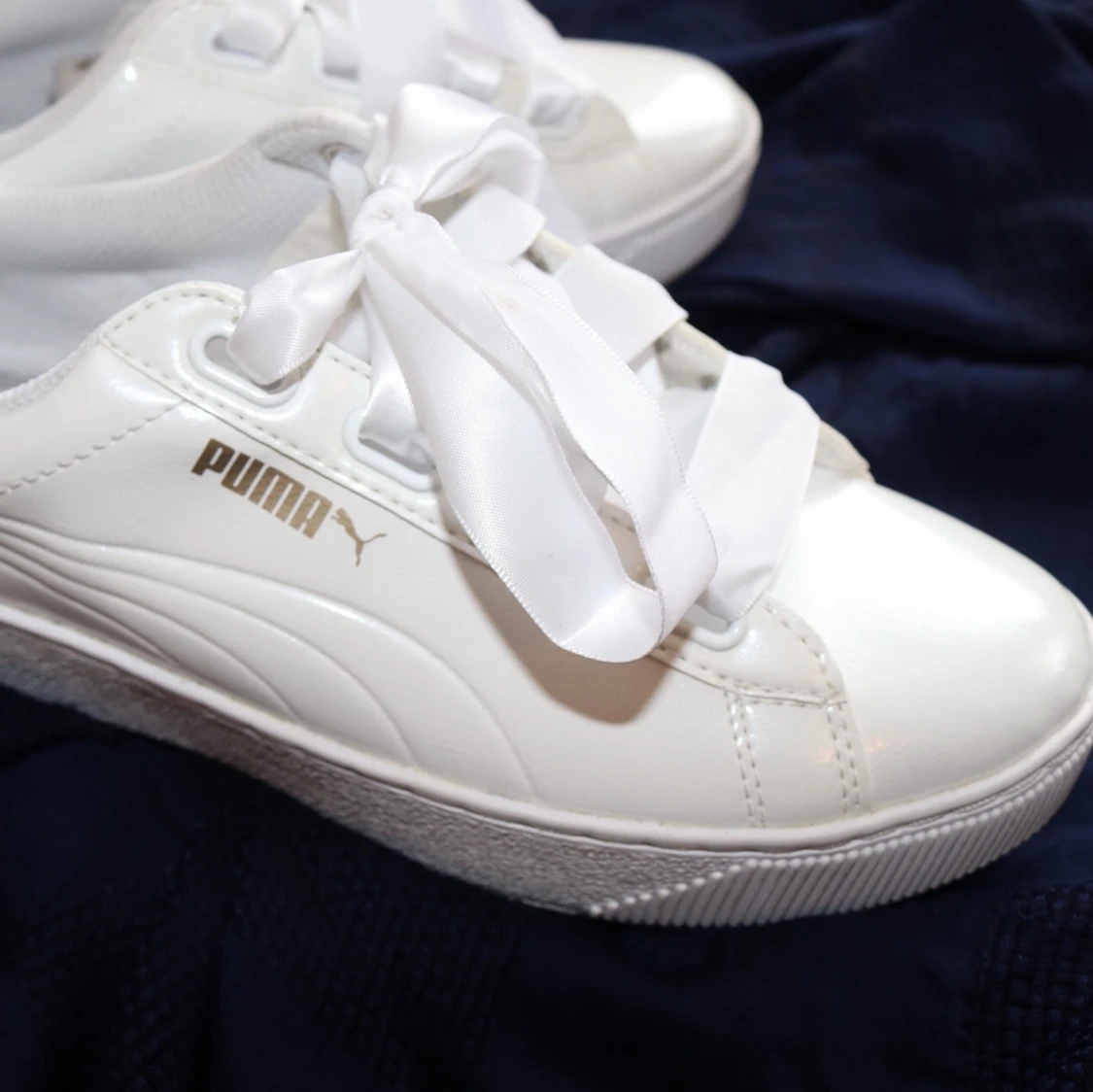 New !! Puma Vikky Stacked White  - 91