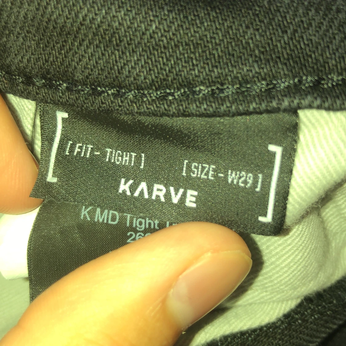 Karve svarta skinny jeans tight W29 - 91