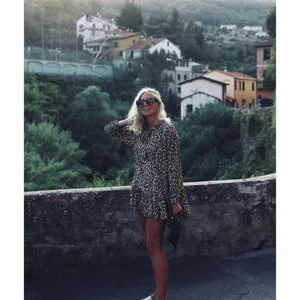 Zara klänning, strl small - Säljer min fina Leo-klänning från zara. Storlek small. Lite ganni look-alike! 