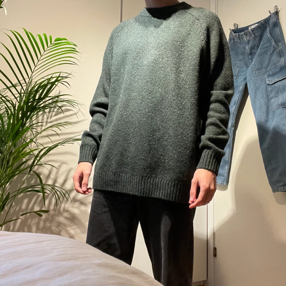 Stickad Tröja Grön