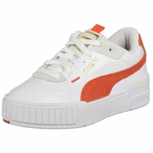 Oanvända vit/orangea Pumas strl 37/38 - Säljer då dem tyvärr var fel storlek för mig:( Dem är storlek 37 men satt större på mig så skulle säga typ 38. Om du har frågor så skriv bara.💙💙