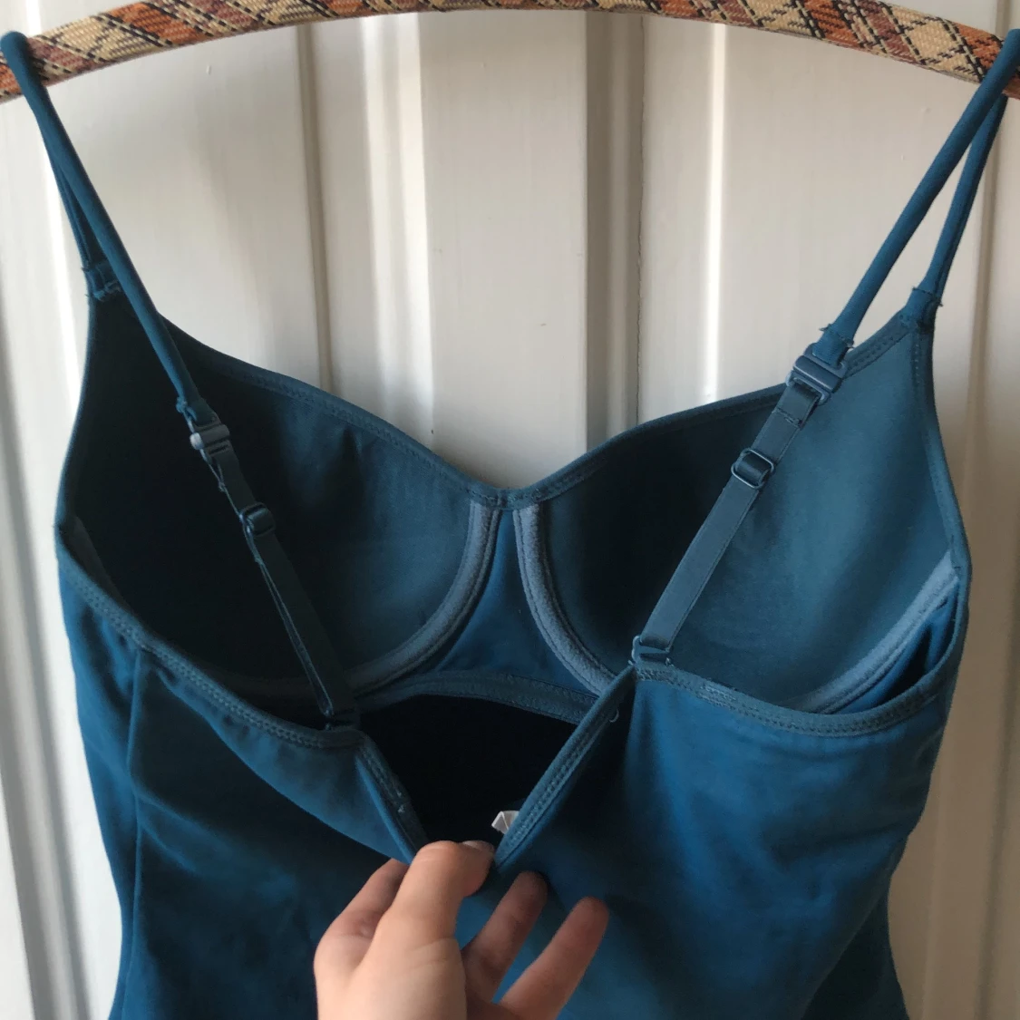 Påfågelblå linne - 91