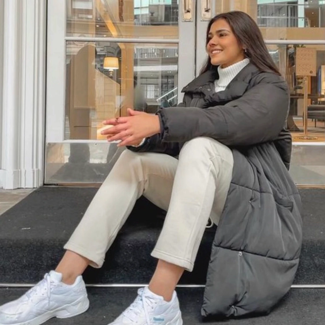 Monki Puffer Coat - 91