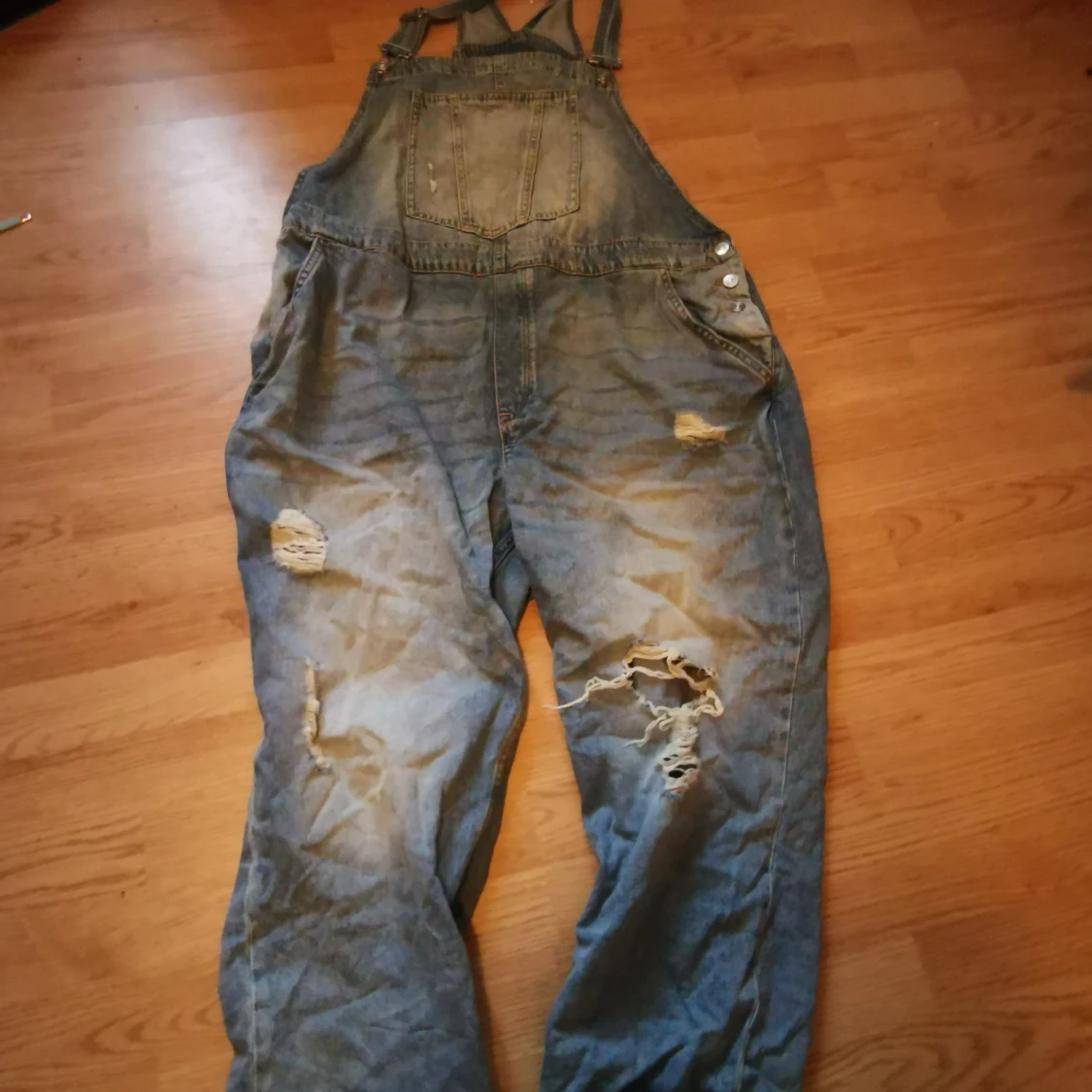 Oversized hängselbyxor xxl