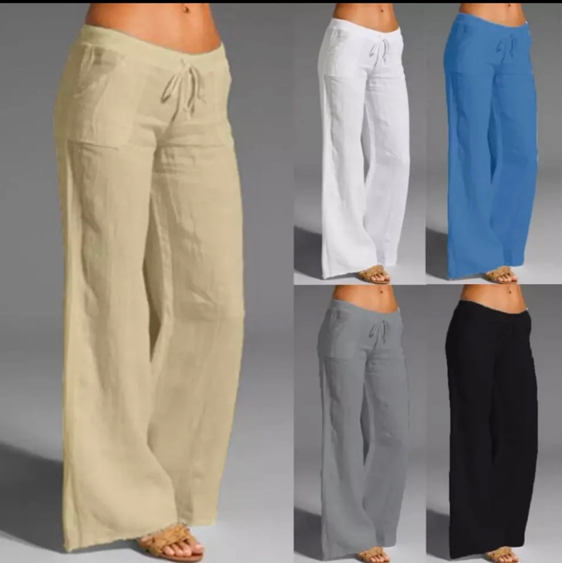 Linne byxor (alla storlekar)