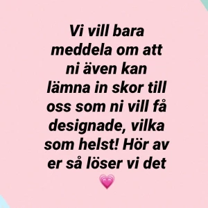 EGENDESIGNADE SKOR - Kontakta oss för mer information eller vid frågor! Det står även på våra andra inlägg 💖💕💕