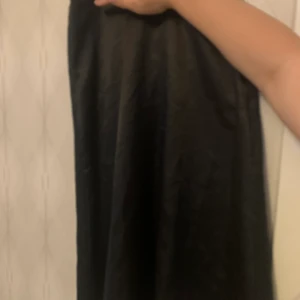 En svart skin skjol  - En svart skin skjol den åker till typ knäna lite mindre den ätit nte tajt inte använt nån gång 