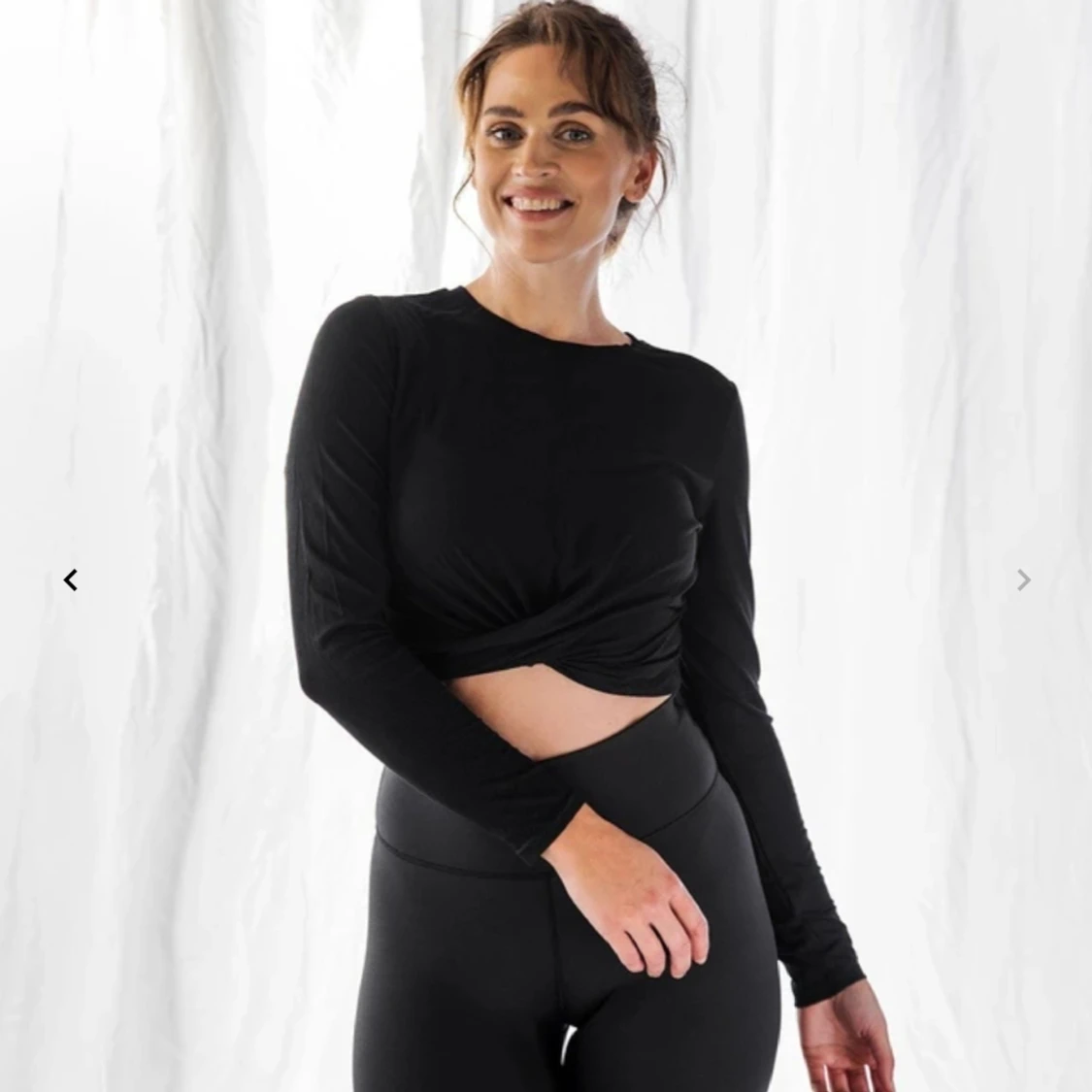 Aim'n svart ribbad top - 90