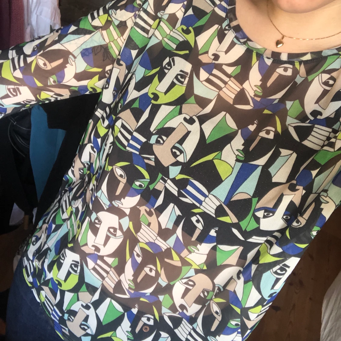 Groovy mesh topp  - 91