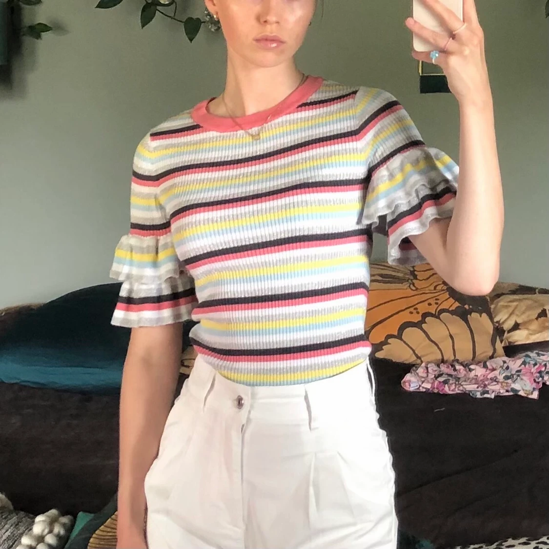 Randig tröja strl S - 90