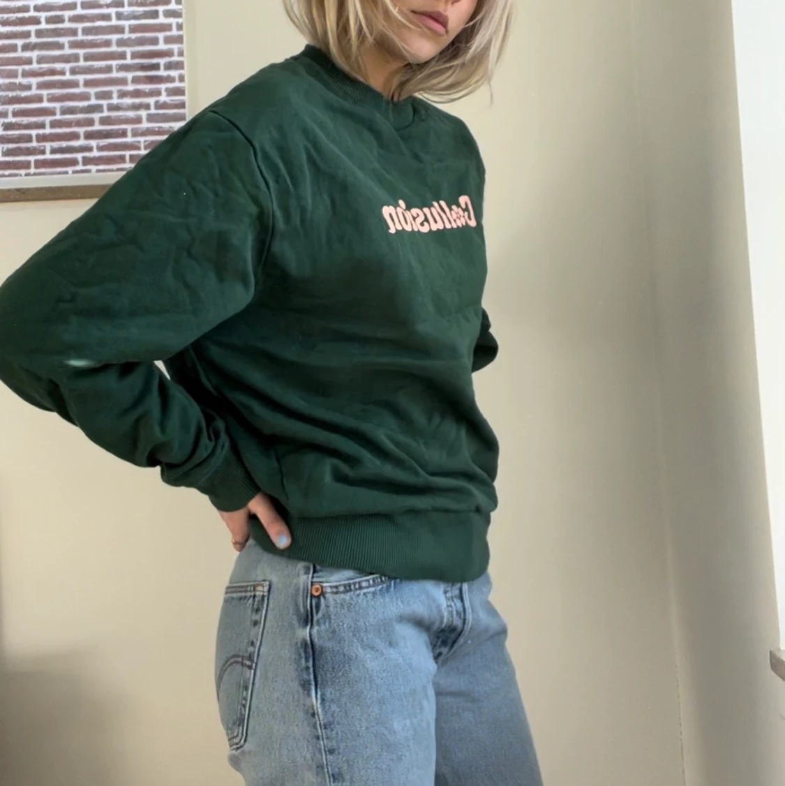 Grön Collusion Sweatshirt - 90