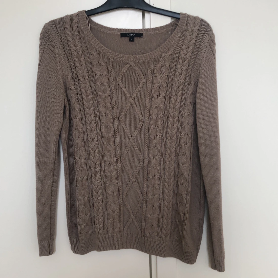 Beige Stickad tröja