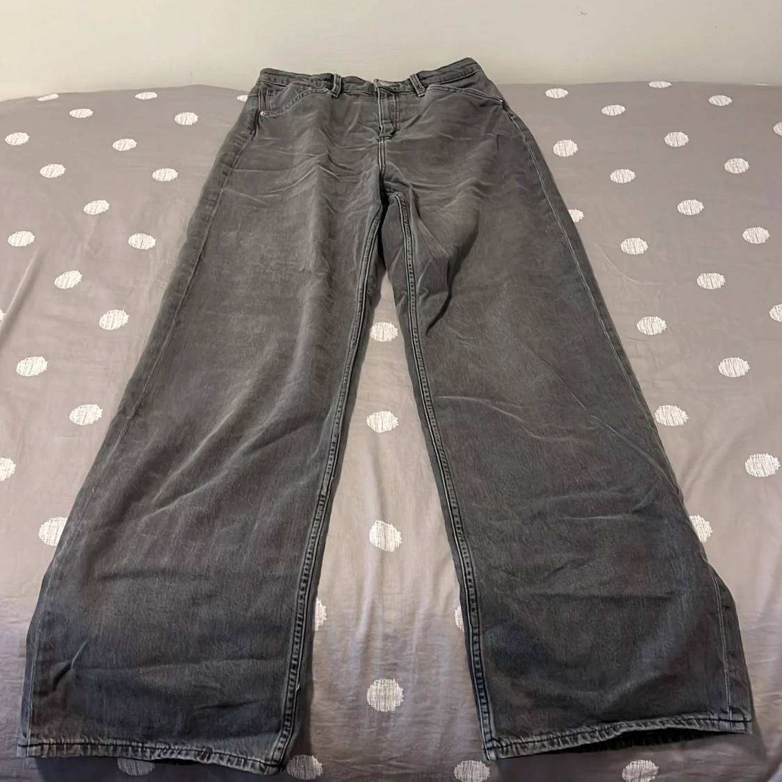 Hm Jeans, High waist och Wide leg - 90