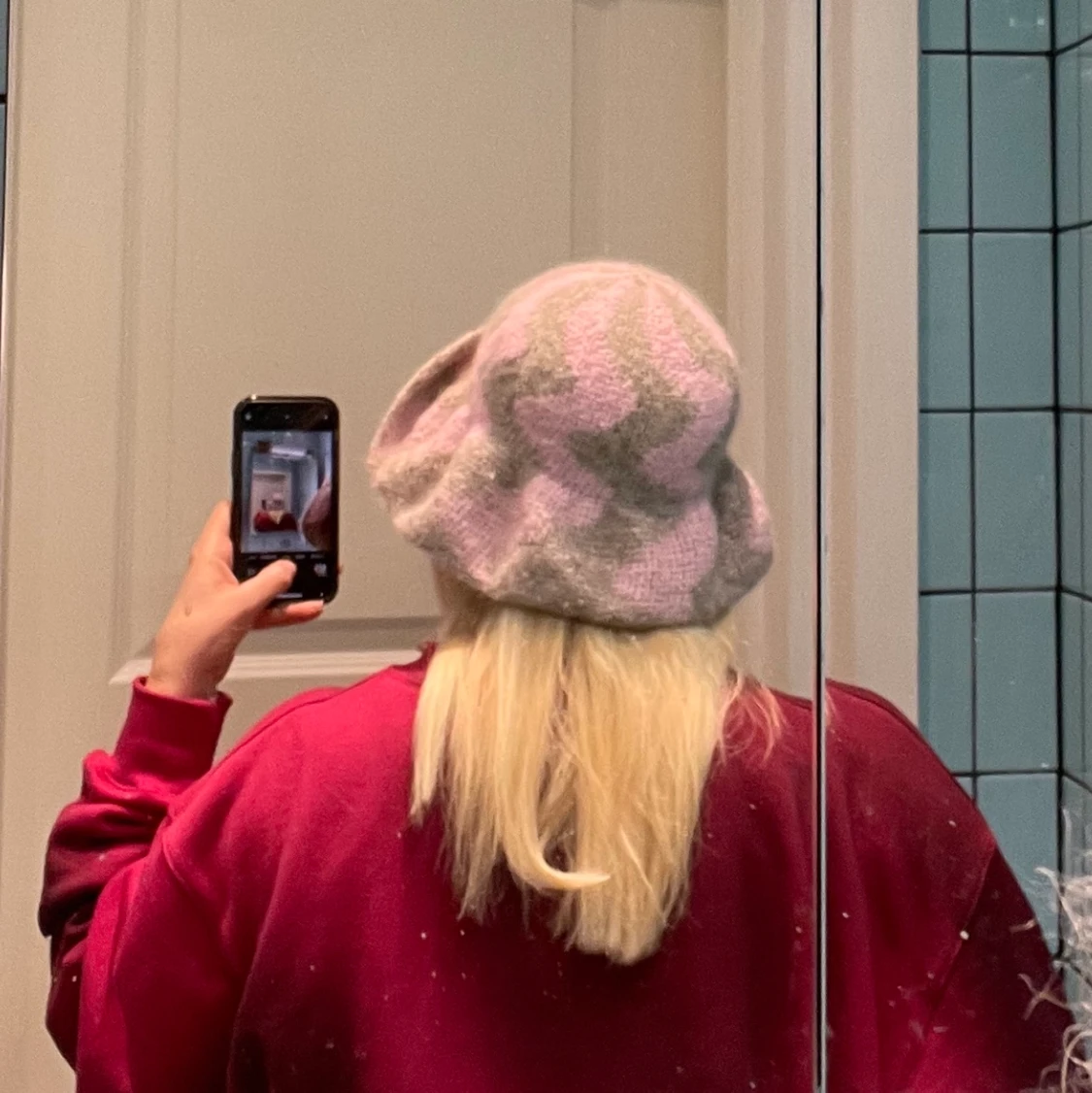 New Handmade Crochet hat, strl S/M