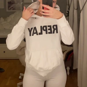 Replay hoodie  - Vit replay hoodie