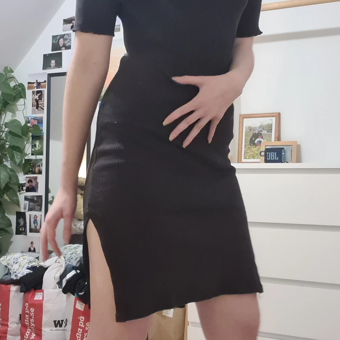 Ribbad klänning - 90