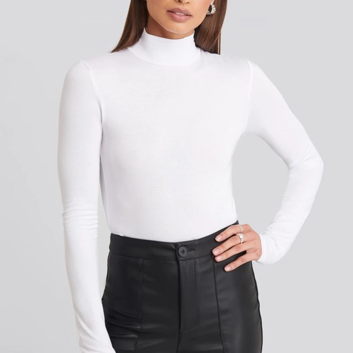 Vit polotröja stl. M