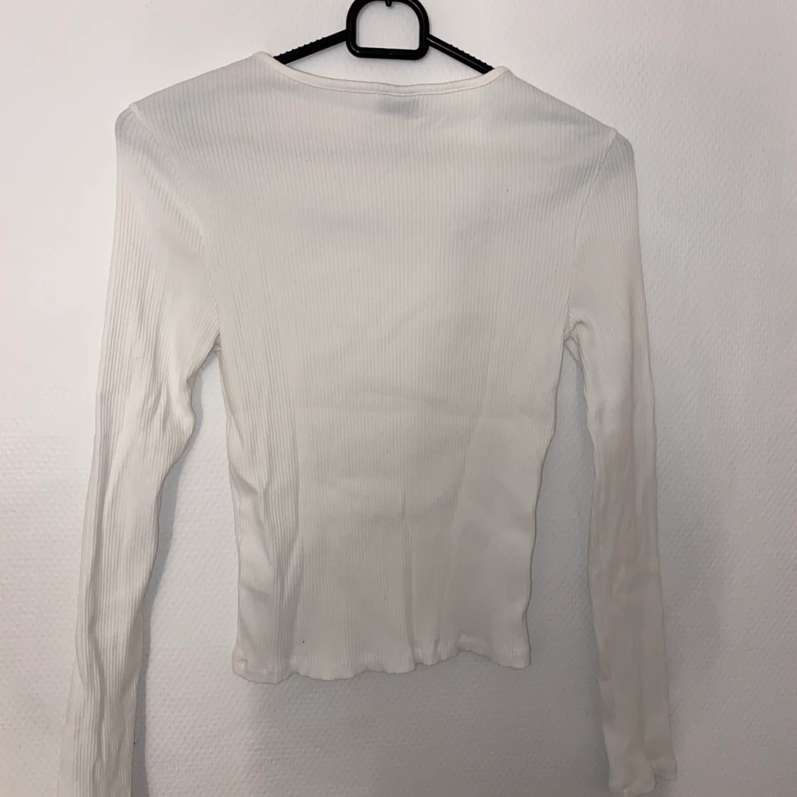 Långärmad vit  - 90