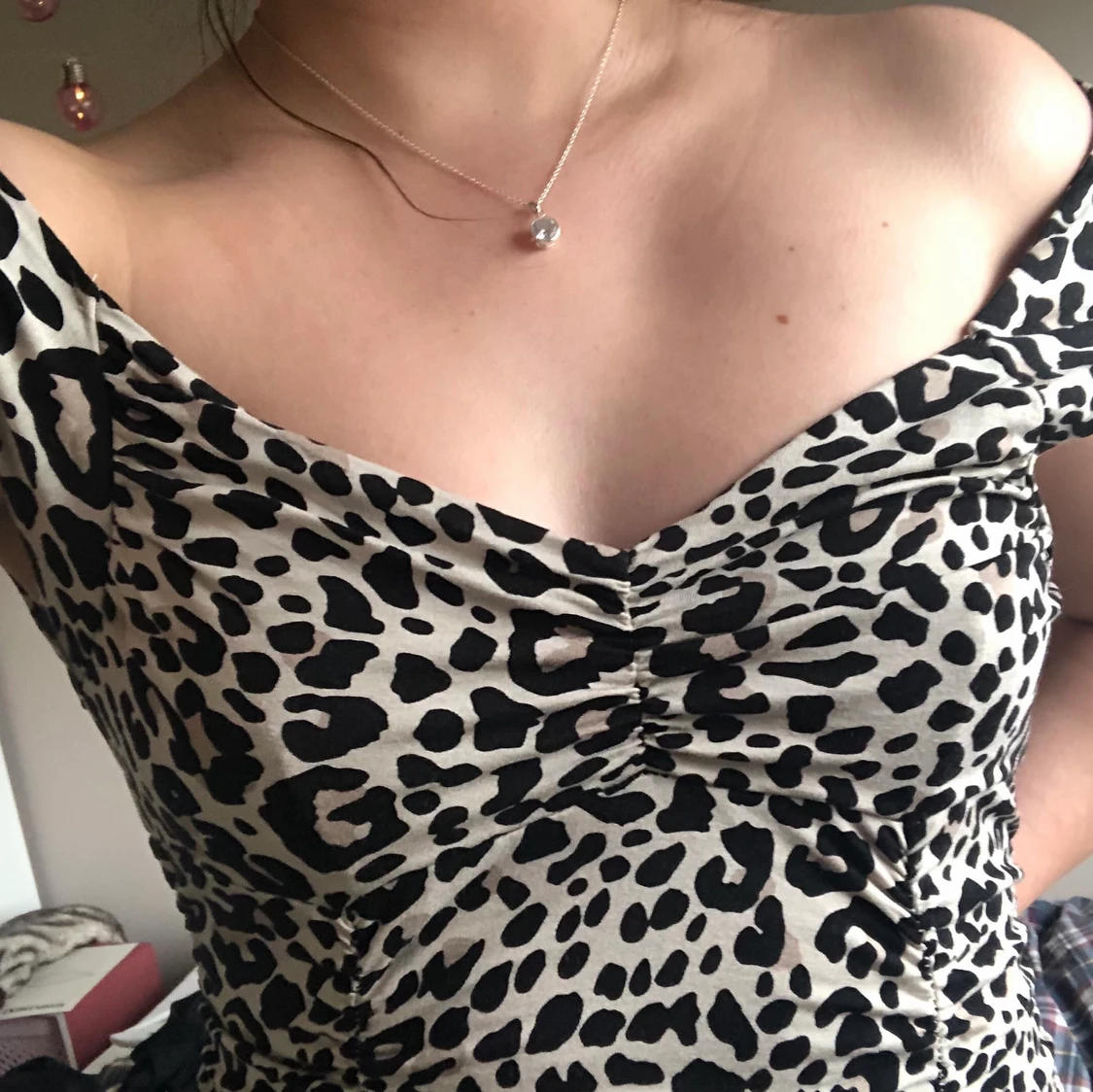 Leopardmönstrad klänning - 90