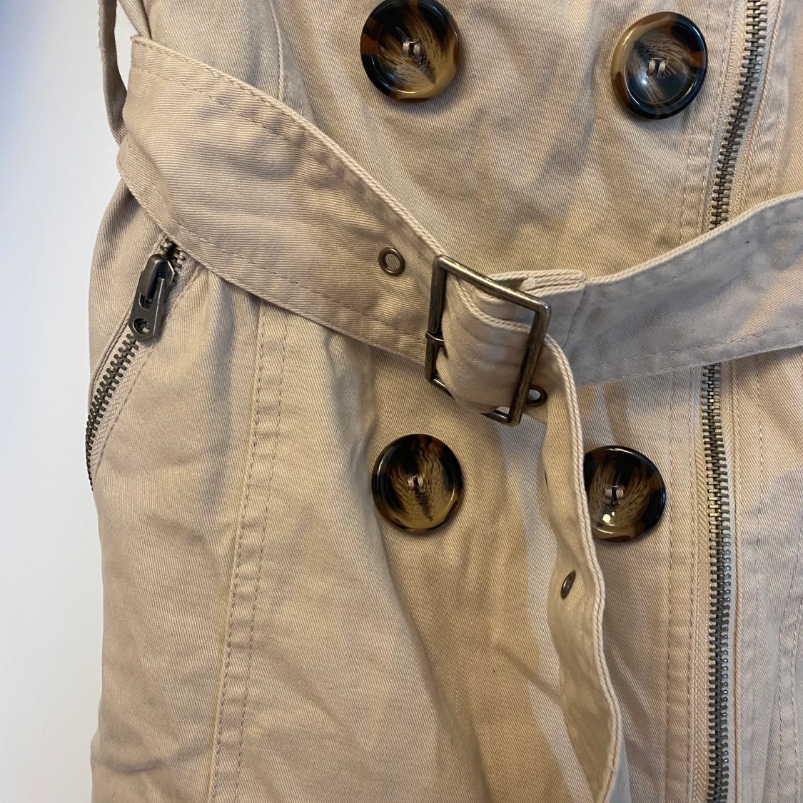 Beige höst-/vårjacka - 91