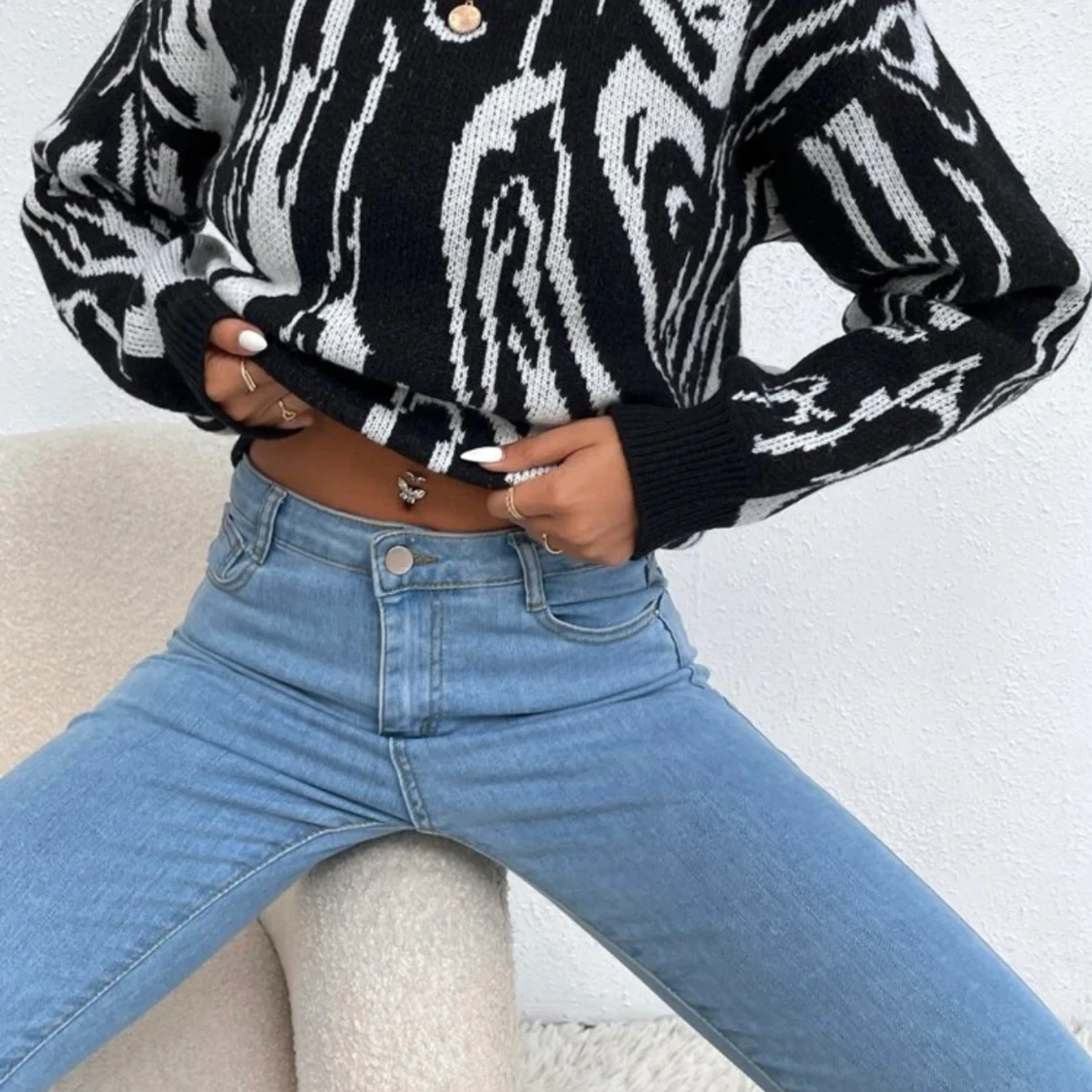 Stickad tröja  - 91