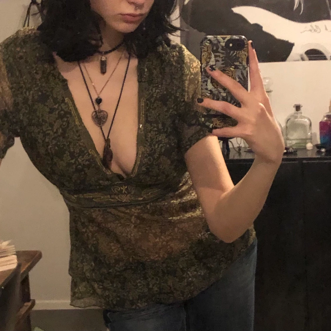 2000’s grön tunika/tröja