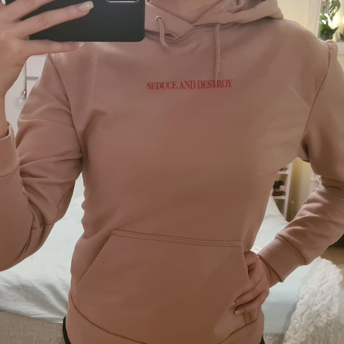 Beige hoodie