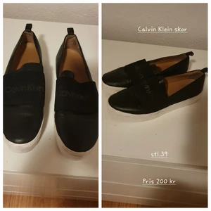 Calvin Klein skor - Skor i äkta skinn, stl 39. 