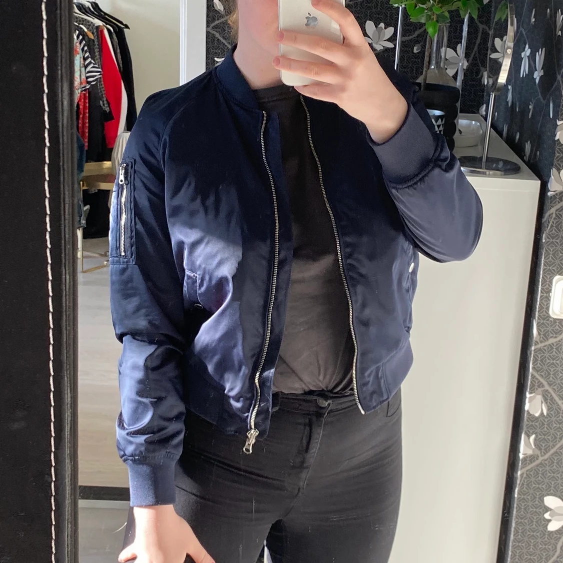 Morris bomberjacka, storlek M. Blå