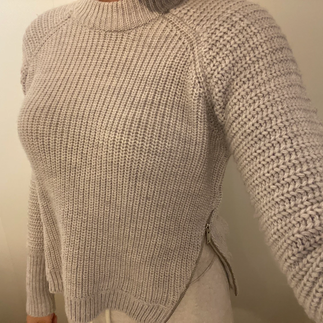 STICKAD TRÖJA WOOL BLEND