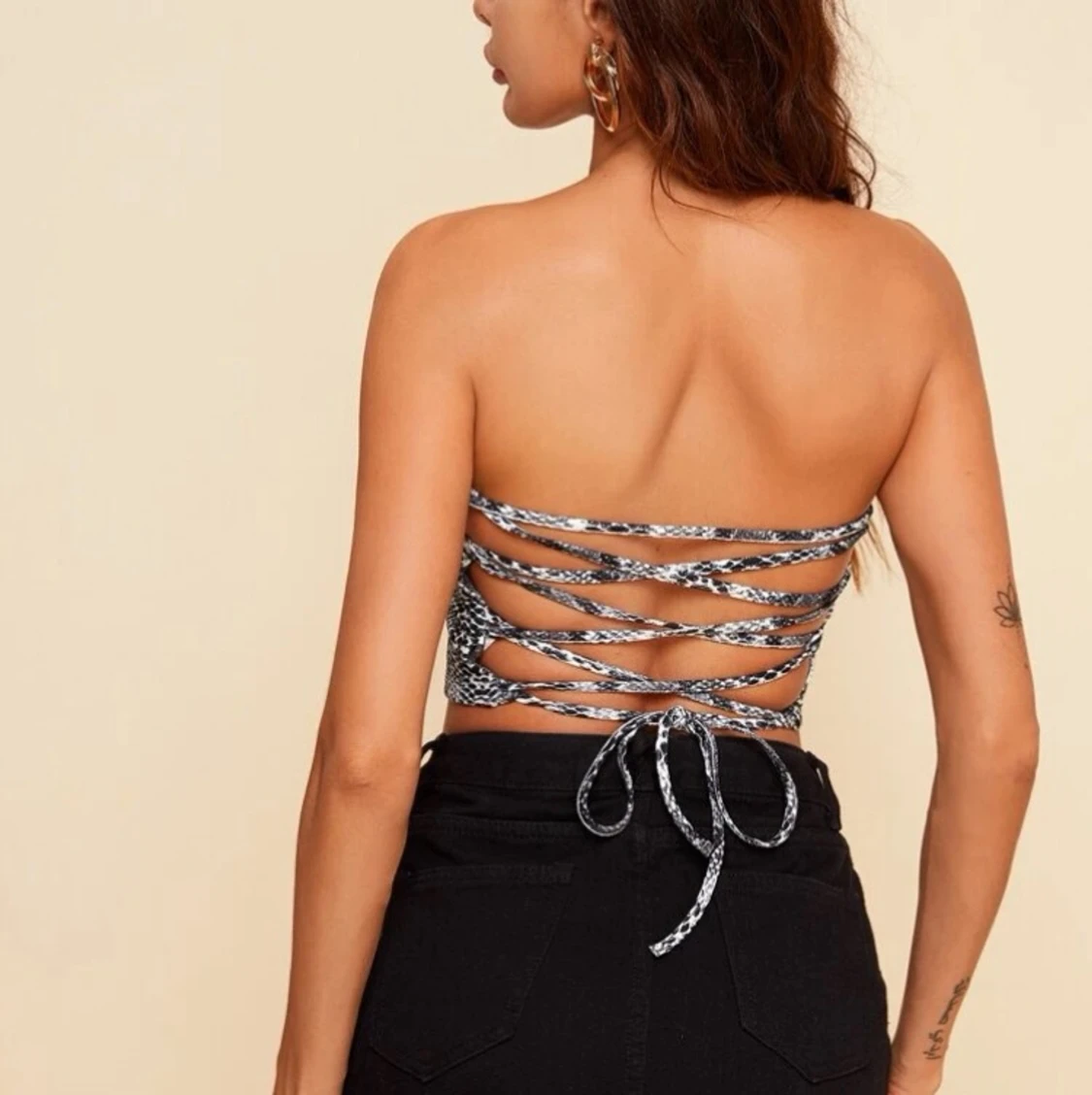 Ormönstrad topp - 90