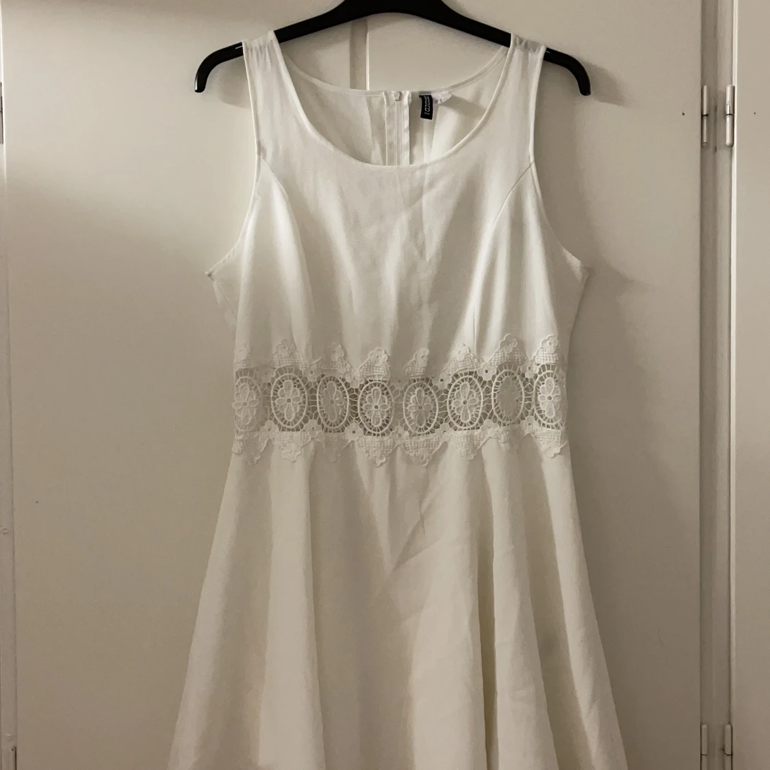 Vit sommarklänning / student klänning - 91