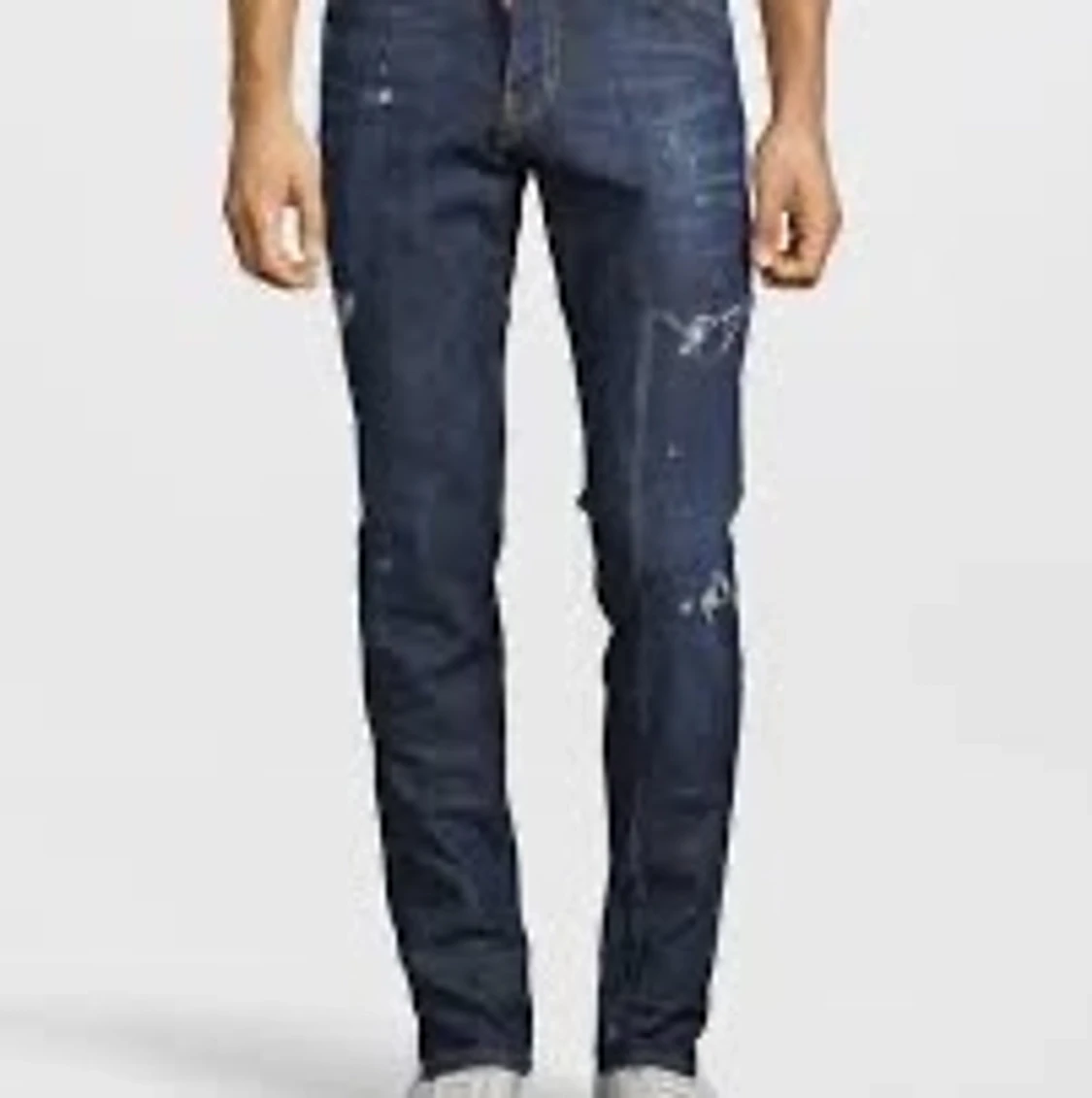 Slitna Lagade Jeans Mörkblå DSQ2 storlek 48